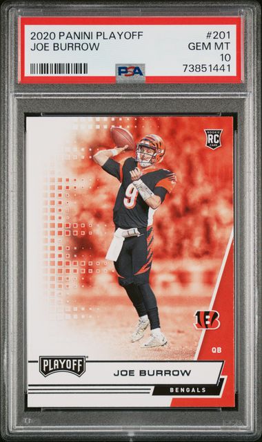 Joe Burrow 2020 Panini Playoff RC PSA 10