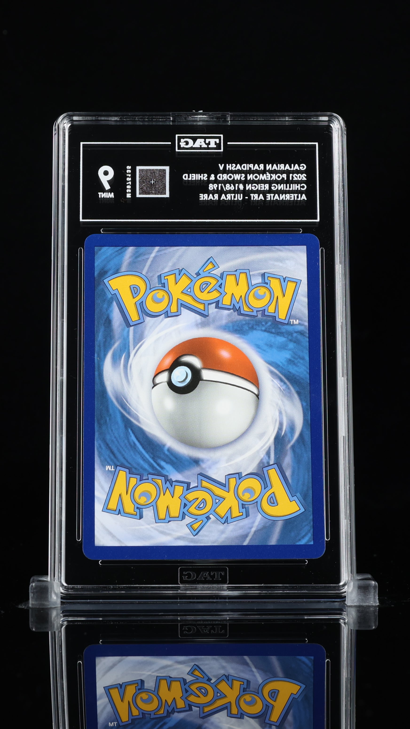 Galarian Rapidash V Pokémon Chilling Reign Alt. Art #168/198 TAG 9