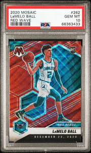 Lamelo  Ball 2020 Mosaic Red Wave PSA 10