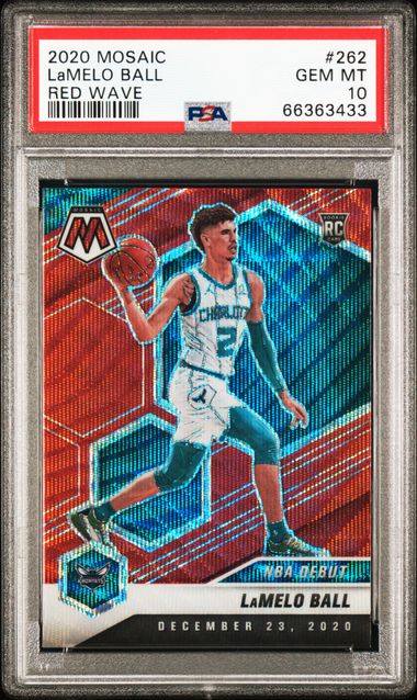Lamelo  Ball 2020 Mosaic Red Wave PSA 10