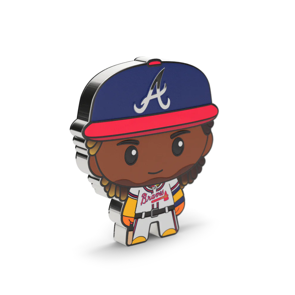 2025 Niue Major League Baseball Players Chibi Ronald Acuna .Jr 1 oz Silver Coin