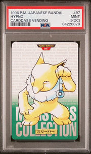 Hypno 1996 Pokemon Japanese Bandai Cardass Vending #97 PSA 9 (OC)