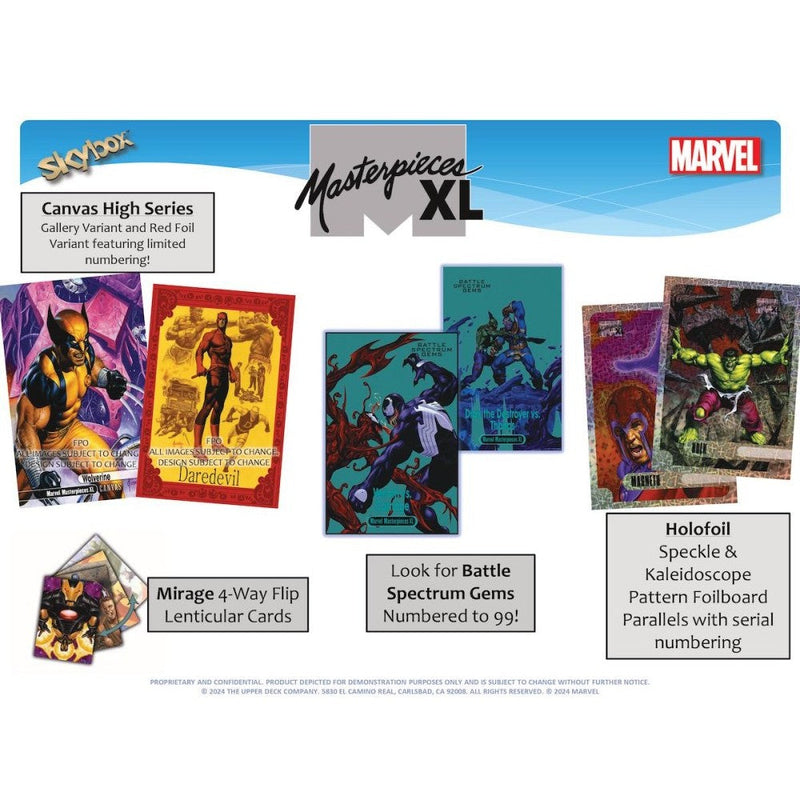 2024 Upper Deck Marvel Masterpieces XL Hobby 12 Box case [Contact Us To Order]