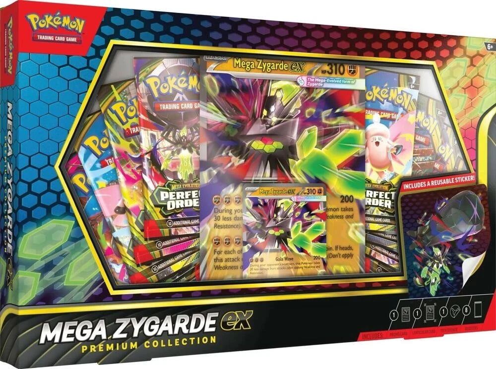 Pokémon Mega Evolution Mega Zygarde EX Premium Collection 6-Box Case