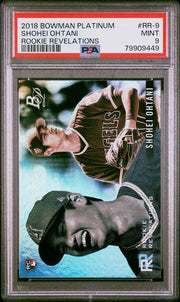 Shohei Ohtani 2018 Bowman Platinum Rookie Revelations RC #RR-9 PSA 9