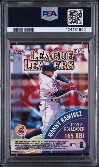 Mark McGwire 2000 Topps Chrome League Leaders Refractor PSA 10
