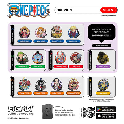 One Piece FigPin Mystery Series 3