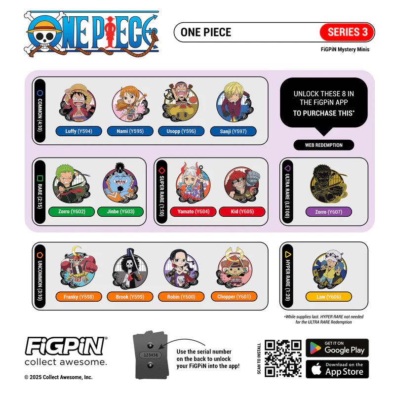 One Piece FigPin Mystery Series 3