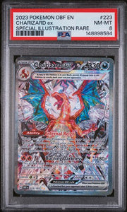 Charizard ex 2023 Pokemon Obsidian Flames Special Illustration rare #223/197 PSA 8