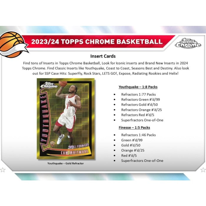 2023-24 Topps Chrome Basketball Mega 20 Box Case