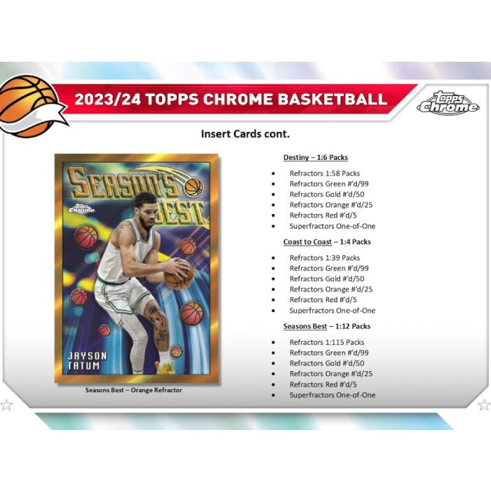 2023-24 Topps Chrome Basketball Hobby Box