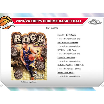 2023-24 Topps Chrome Basketball Mega 20 Box Case