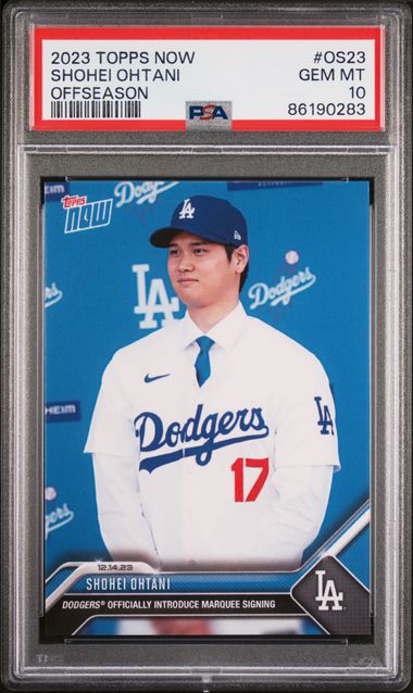 Shohei Ohtani 2023 Topps Now #OS23 "Signing" PSA 10