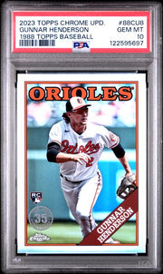 Gunnar Henderson 2023 Topps Chrome Update 1988 Topps Refractor PSA 10