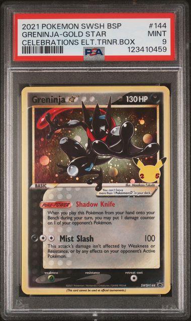 Greninja #SWSH144 Pokemon Celebrations PSA 9