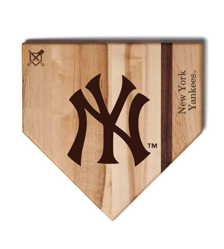 New York Yankees Home Plate Cutting Board 12" by Baseball BBQ