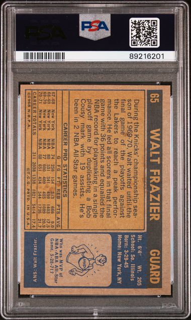 Walt Frazier 1971 Topps #65 PSA 5
