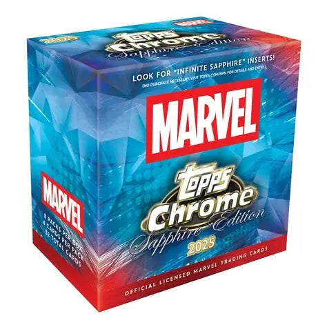 2025 Topps Marvel Chrome Sapphire Edition 10 Box Case