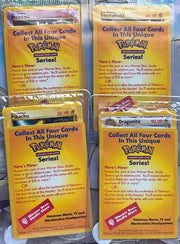 Pokemon WoTC Movie Promo 4-card set (Mewtwo, Dragonite, Pikachu, Electabuzz - all sealed)