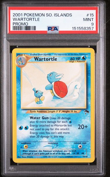 Wartortle Pokémon Southern Islands Promo #15 PSA 9