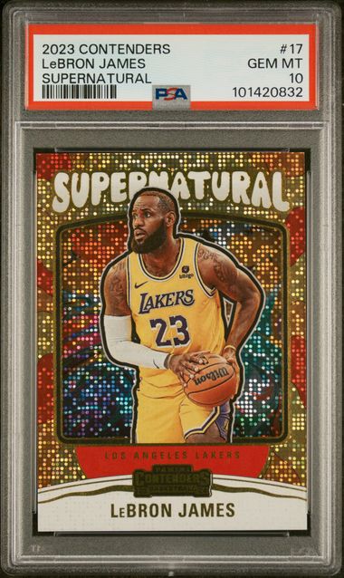 LeBron James 2023 Panini Contenders Supernatural PSA 10