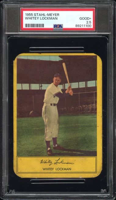 Whitey Lockman 1955 Stahl-Meyer PSA 2.5