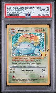 Venusaur Pokémon Celebrations Classic Collection Holo #15/102 PSA 10