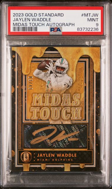 Jaylen Waddle 2023 Panini Gold Standard Midas Touch Autograph 