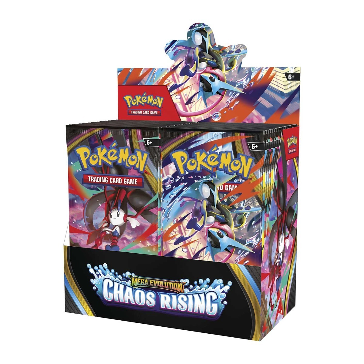 Pokémon Mega Evolution Chaos Rising Booster 6 Box Case