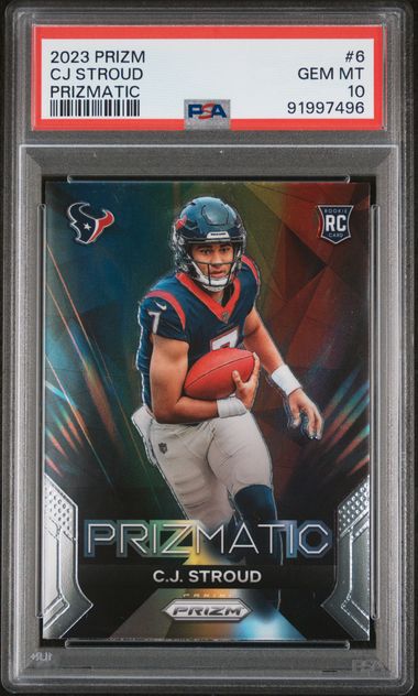 CJ Stroud 2023 Panini Prizm Prizmatic rookie card PSA 10