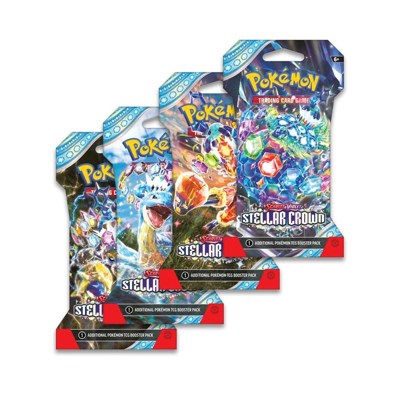 Pokémon Scarlet & Violet Stellar Crown Sleeved Booster 144-Pack Case