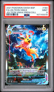 Jolteon Vmax Pokémon Sword & Shield Black Star Promo #SWSH184 PSA 9
