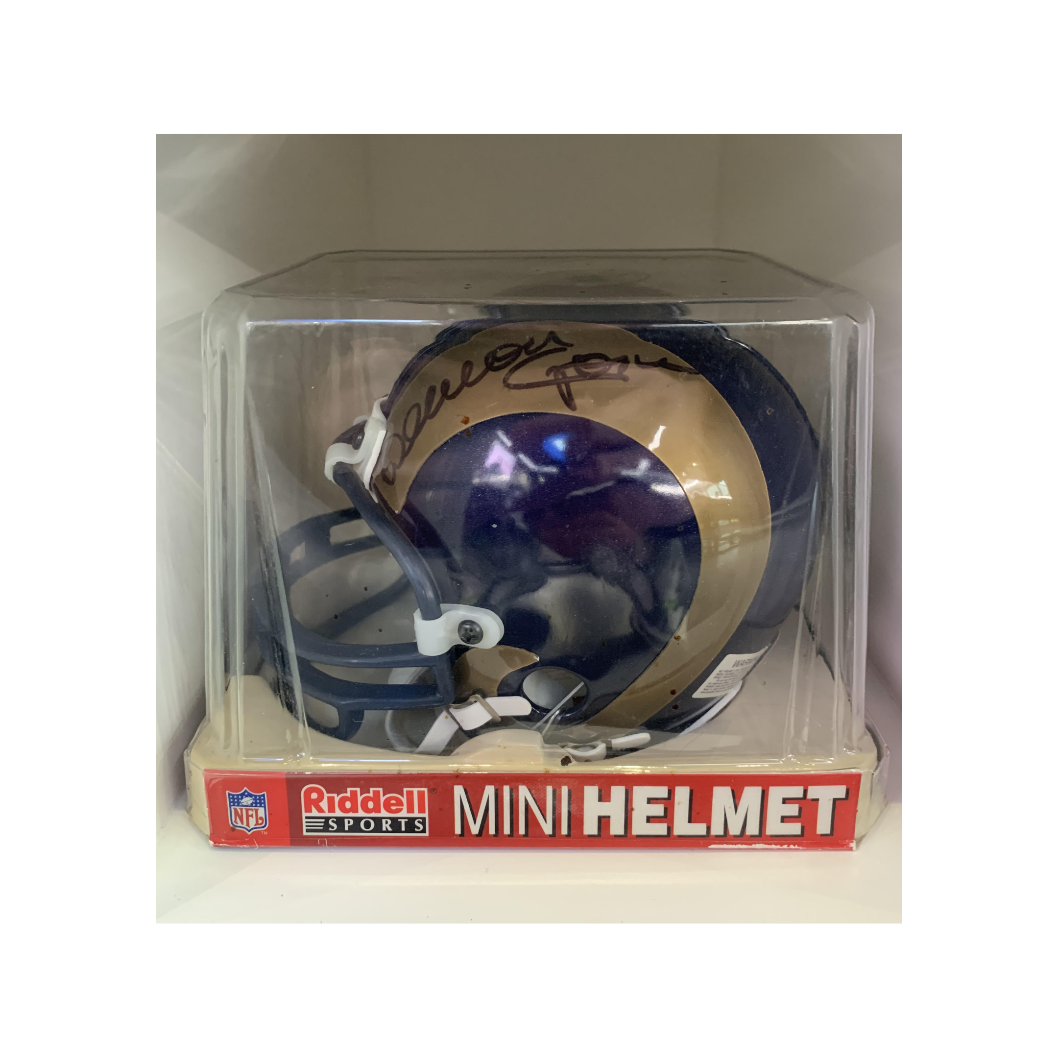 Deacon Jones Signed Mini Helmet Rams