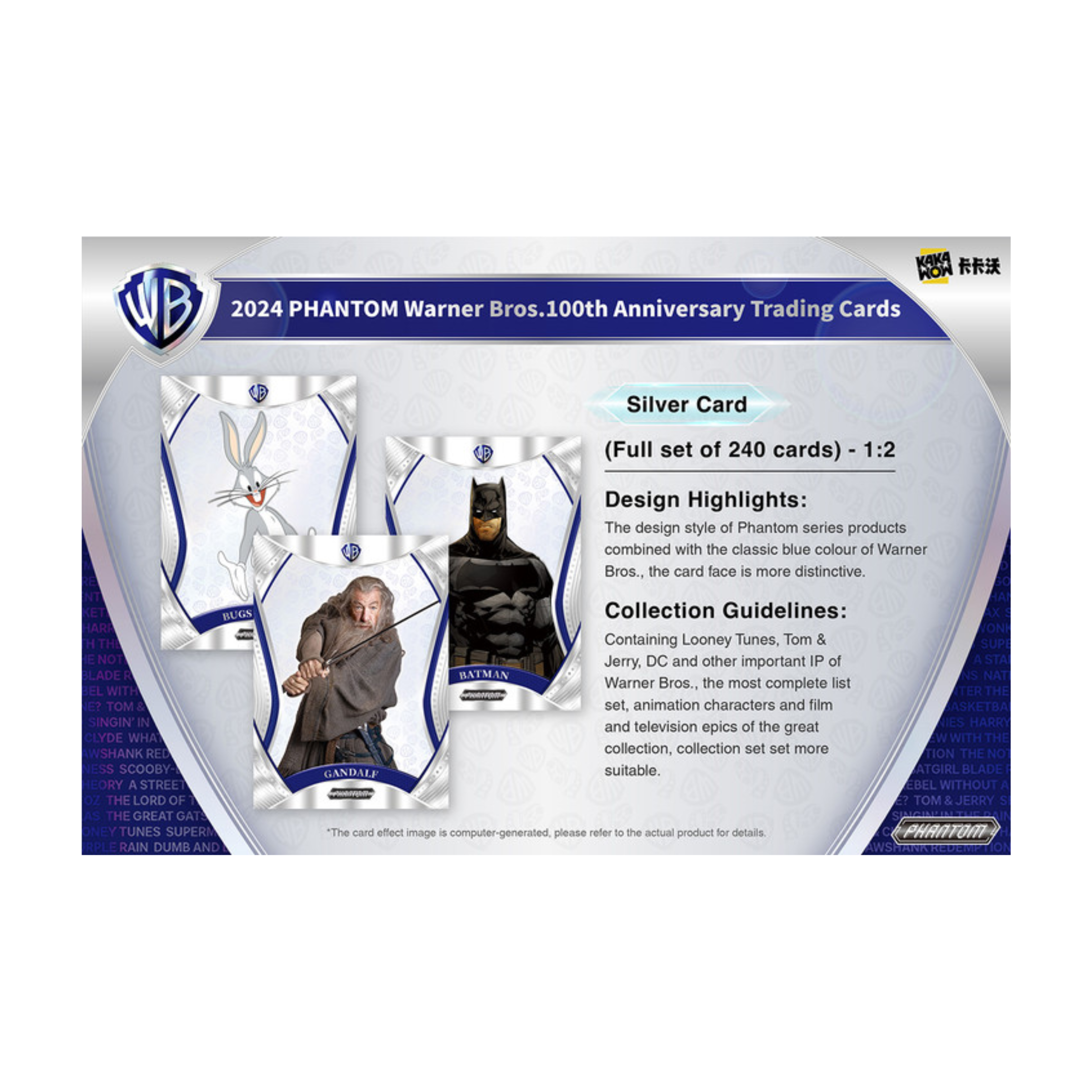 2024 Kakawow PHANTOM Warner Bros. 100th Anniversary 10 Box Case