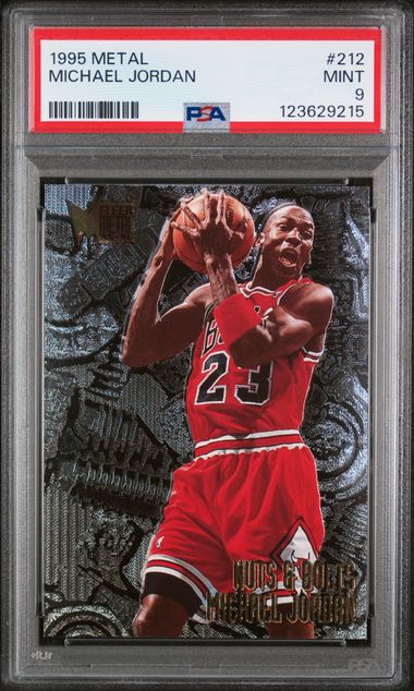 Michael Jordan 1995 Metal Nuts & Bolts PSA 9