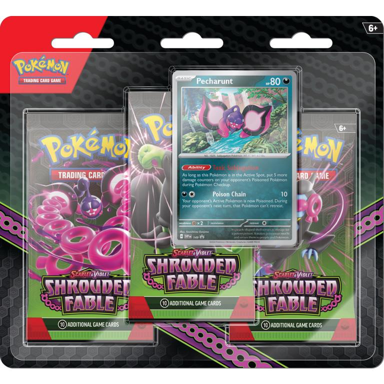 Pokemon Scarlet & Violet Shrouded Fable 3-Pack Blister Pack - 12 Pack Box