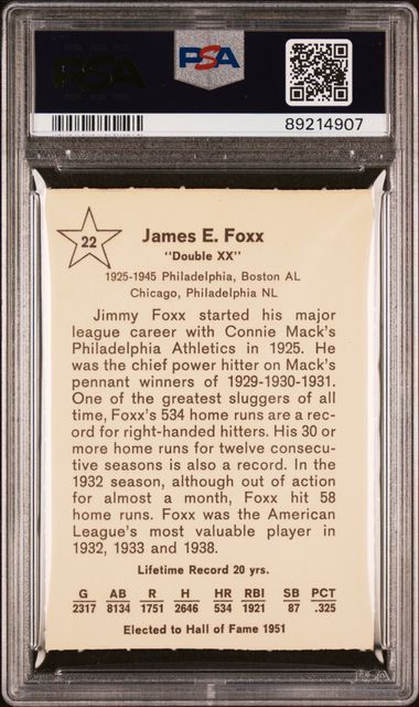 Jimmy Foxx 1961 Golden Press 