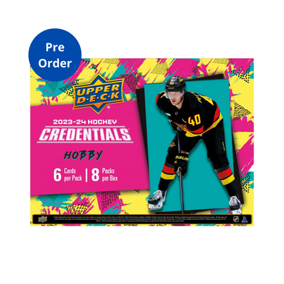 2023-24 Upper Deck Credentials Hockey Hobby 20 Box Case [Contact Us To Order]