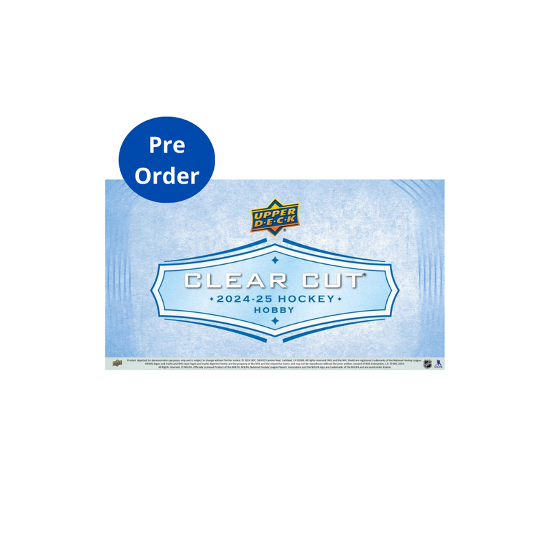 2024-25 Upper Deck Clear Cut Hockey Hobby 30 Box Case [Contact Us To Order]