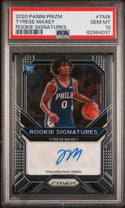 Tyrese Maxey 2020 Panini Prizm Rookie Signatures PSA 10