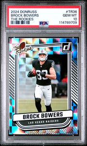 Brock Bowers Panini Donruss The Rookies PSA 10