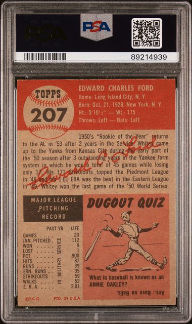 Whitey Ford 1953 Topps 