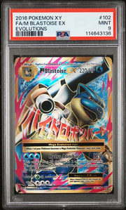 Mega Blastoise EX Pokémon XY Evolutions Full Art #102/108 PSA 9