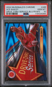 Ace Bailey 2024 Topps McDonald's Drive Thru Service PSA 10