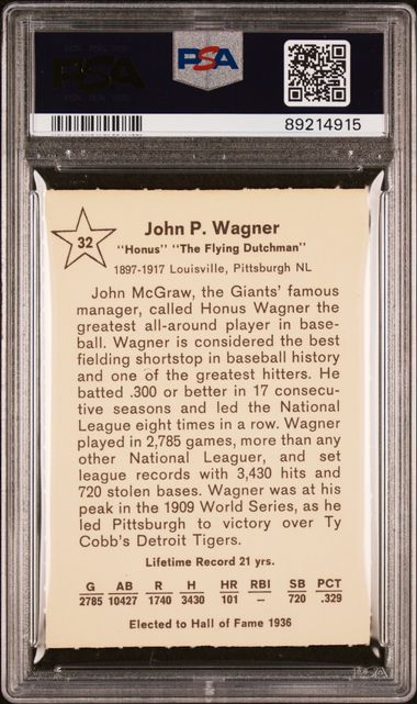 Honus Wagner 1961 Golden Press #32 PSA 6