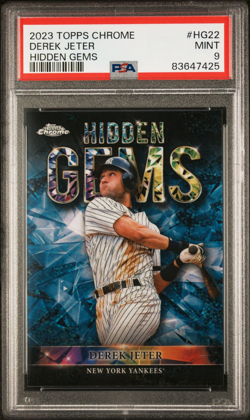 Derek Jeter 2023 Topps Chrome Hidden Gems SSP PSA 9