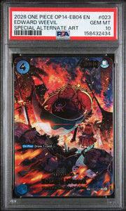 Edward Weevil One Piece Azure Sea's Seven Special Alternate Art #EB01-023 PSA 10