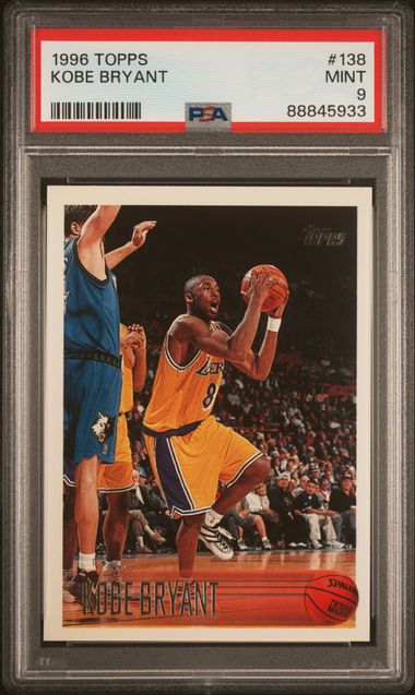 Kobe Bryant 1996 Topps Rookie PSA 9 #138