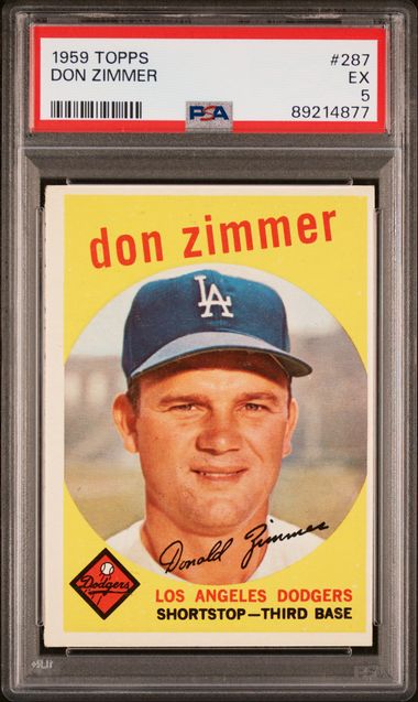 Don Zimmer 1959 Topps #287 PSA 5