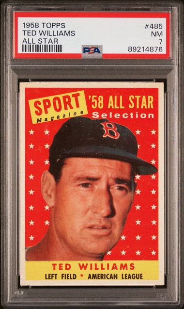 Ted Williams 1958 Topps All Star 